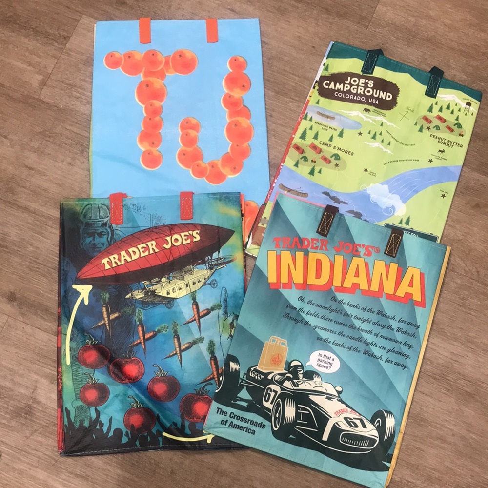 Trader Joe’s reusable state bags NWT